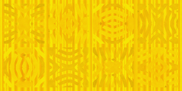 非洲部落图案的拼接，金色和纹理的设计，几何形状和线条，插图图片下载