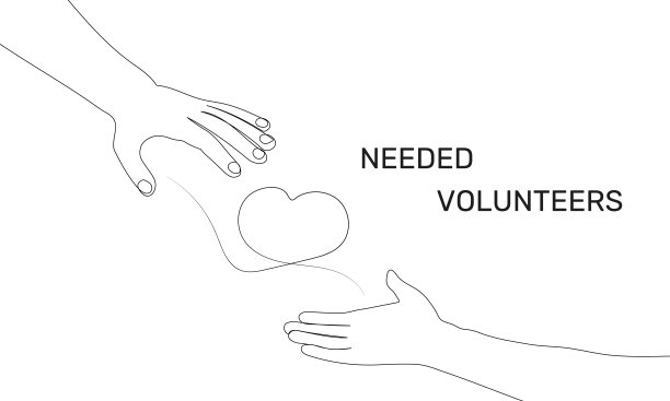 志愿活动。人手可以提供帮助和支持。全国志愿者旗图片下载