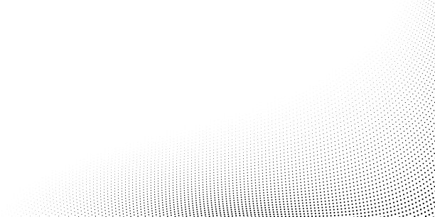 半色调波浪线背景。抽象的虚线条纹纹理。扭曲和弯曲的线条壁纸。矢量极简设计模板图片下载