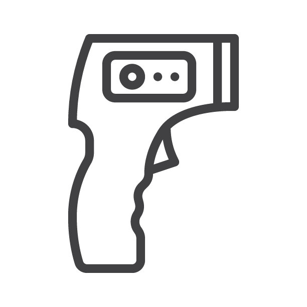 红外测温仪线图标图片下载