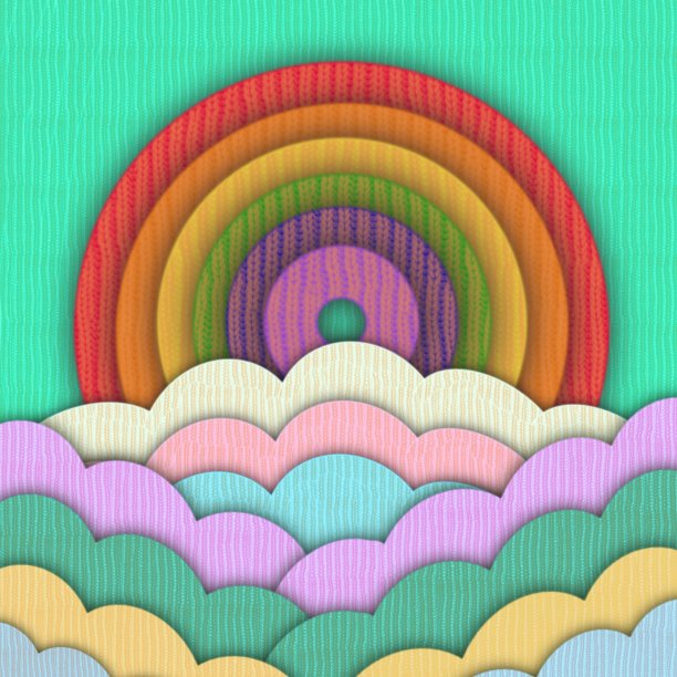 彩虹和我的云图片下载