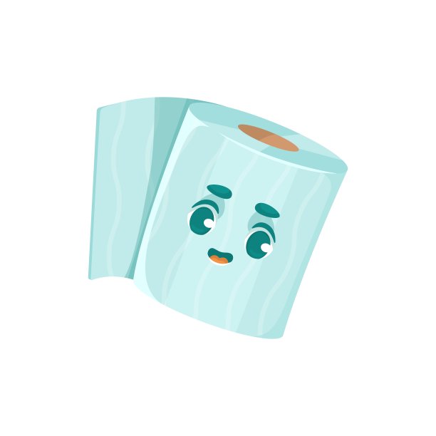 厕纸吉祥物人物设计。矢量图图片下载