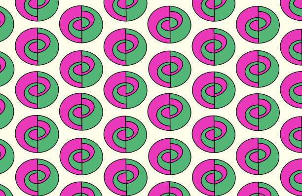 现代抽象圆、品红、粉色、绿色。图片下载