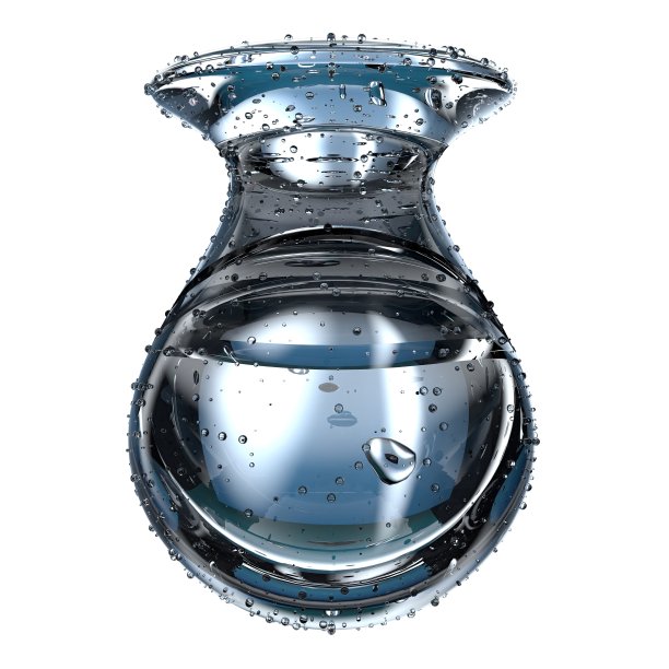 孤立的3D渲染新鲜和干净的图形设计元素材料滴透明圆点图片下载