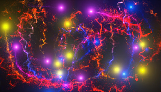 美丽的粒子轨迹图片下载