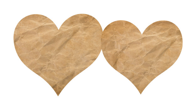 皱巴巴的纸心情侣图片下载