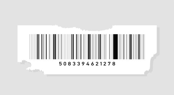方形价签条码概念图片下载