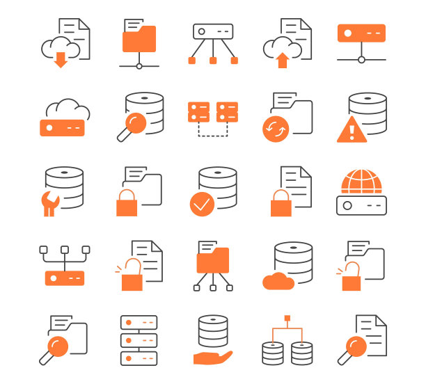 数据库和数据技术线图片下载