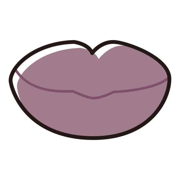 红润嘴唇的插图图片下载