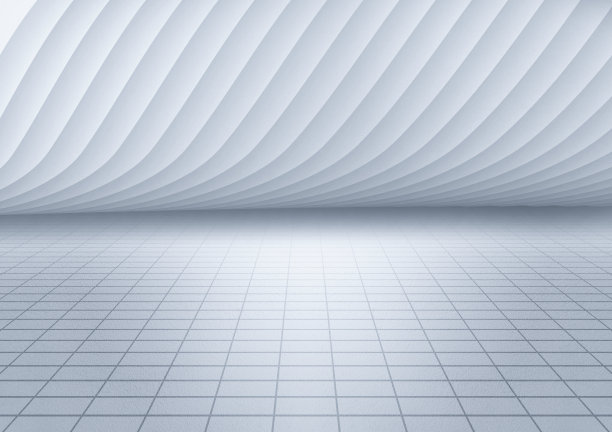 抽象的体系结构背景。白色空房间透视。三维渲染图片下载