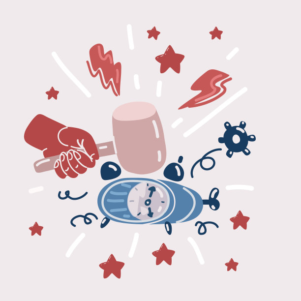 矢量说明手刹时钟图片下载