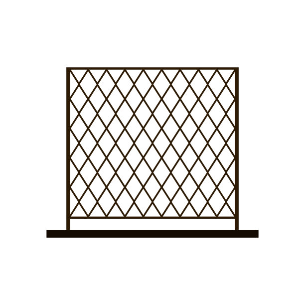 金属丝栅栏。逼真的钢铁深浅围栏，工业金属丝网，监狱安全城市栏杆。矢量碎片钢结构。图片下载