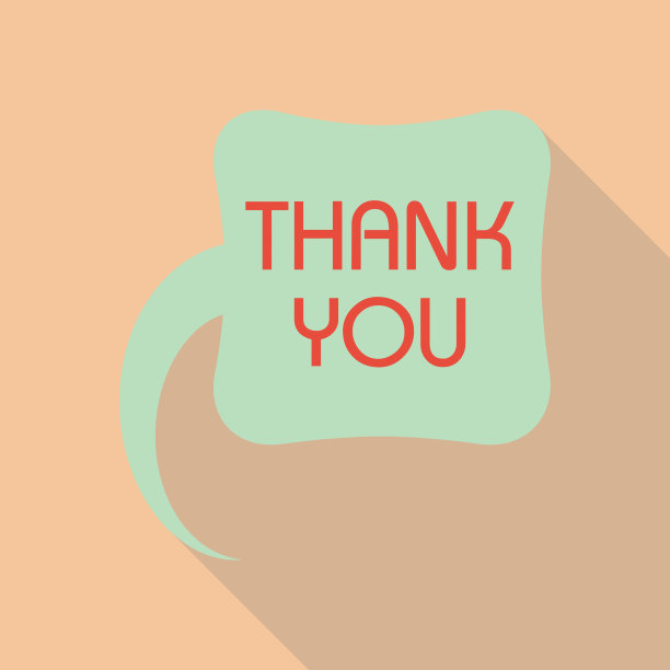 感谢矢量，赞赏和感谢演讲泡沫平面设计与影子图标设置为业务。图片下载