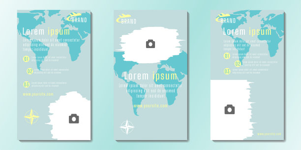 可编辑的社交媒体故事设计模板矢量插图图片下载