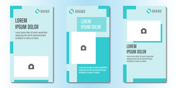 可编辑的社交媒体故事设计模板矢量插图图片下载