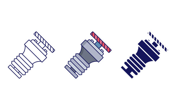 齿轮系统矢量图标图片下载