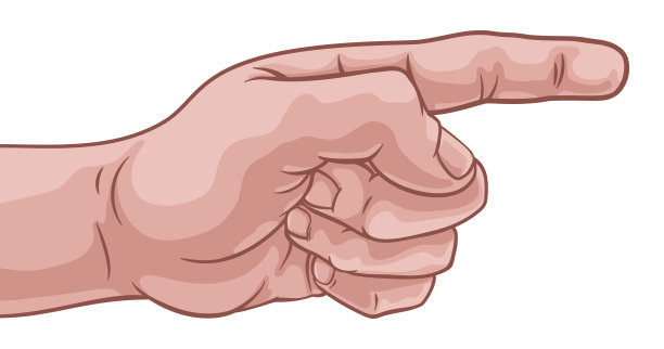 手指着手指漫画书流行艺术漫画图片下载