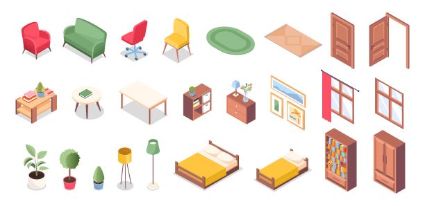 等距家具套装图片下载