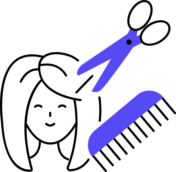 头发剪图片下载