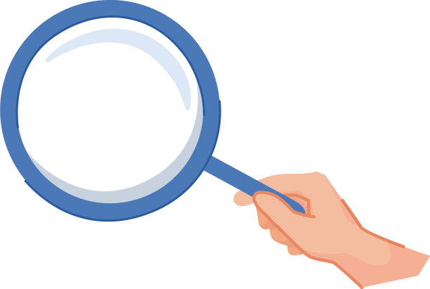 放大镜在手搜索颜色图标图片下载