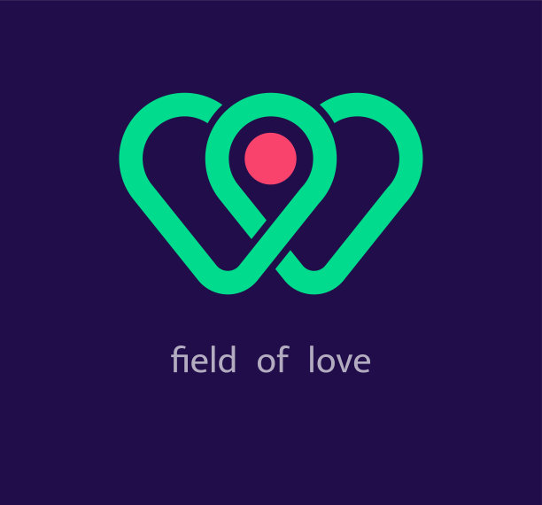 爱场创意标志。图片下载