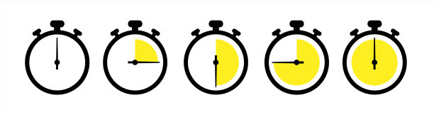 透明背景上的计时器图标。孤立向量元素。秒表的象征。矢量倒计时圈时钟计数器计时器。快时间图标。圆形箭头图标。矢量10 eps。图片下载