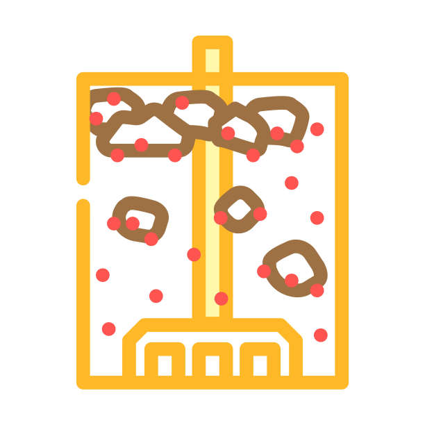 矿浆罐硫化铜矿石颜色图标矢量插图图片下载