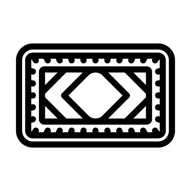 铝板锅厨房炊具线图标矢量插图图片下载