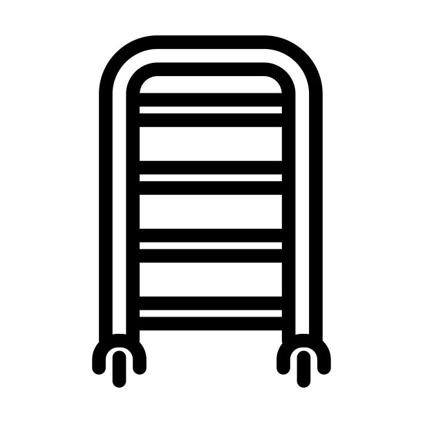 肉店货架图标矢量插画图片下载