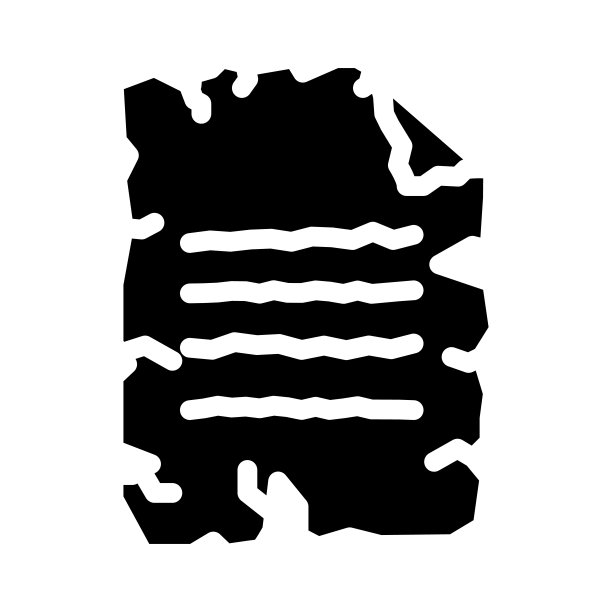 复古纸雕文图标矢量插图图片下载