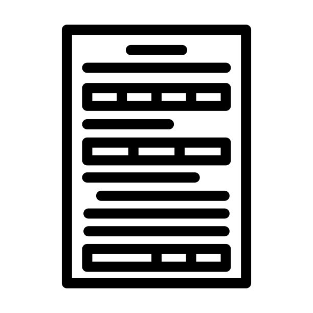 表格纸文档行图标矢量插图图片下载