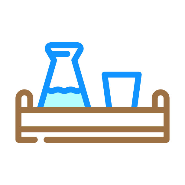 木托盘客厅颜色图标矢量插图图片下载