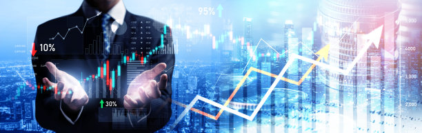 商人工作与数字金融业务图形感知技术图片下载