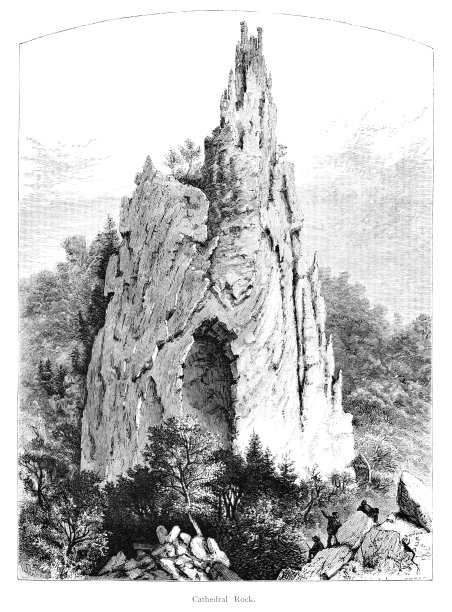 大教堂岩石，彼得堡，西弗吉尼亚，美国，地理图片下载