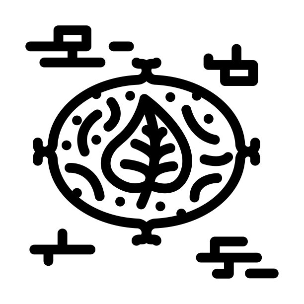 墙面雕塑客厅线条图标矢量插图图片下载