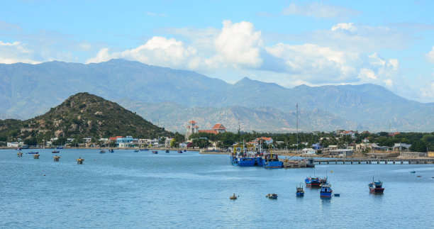 越南芽庄湾的海景图片下载