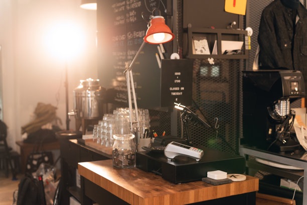 咖啡店柜台图片下载