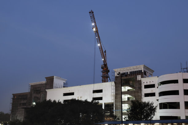 夜间建筑工地图片下载