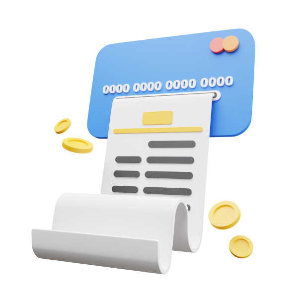 信用卡与支付概念的3d渲染。图片下载