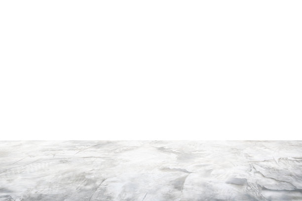 空荡荡的灰色混凝土地板孤立在白色背景上图片下载