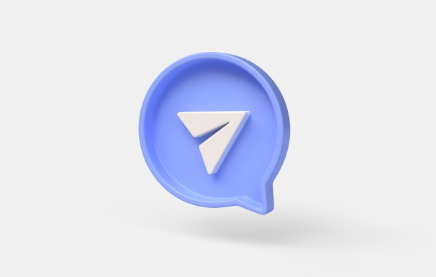 3d飞机图标上的蓝色语音气泡。向电子邮件发送消息的概念。插图孤立在白色背景上。三维渲染图片下载