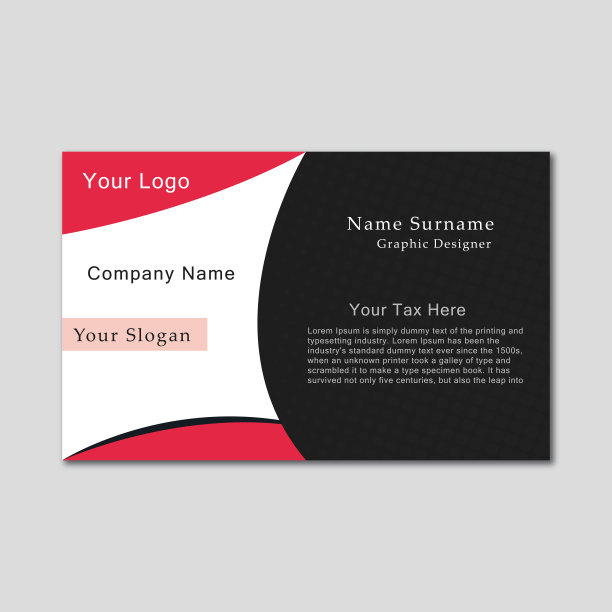 名片模板。双面设计图片下载