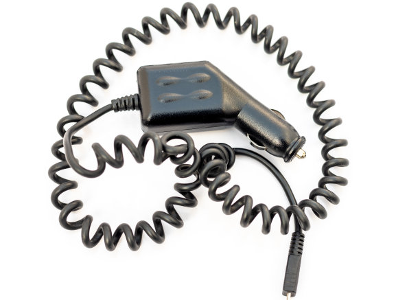 汽车手机充电器孤立在白色背景图片下载