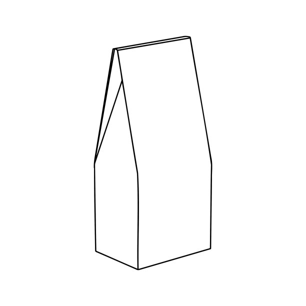 装咖啡或茶的纸袋模型。图片下载