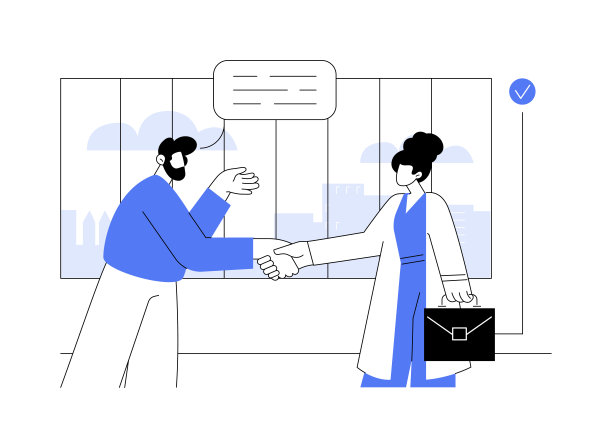 高管招聘抽象概念矢量说明。图片下载