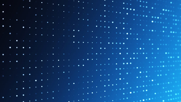 数字技术背景。数字数据方块蓝色图案像素背景图片下载