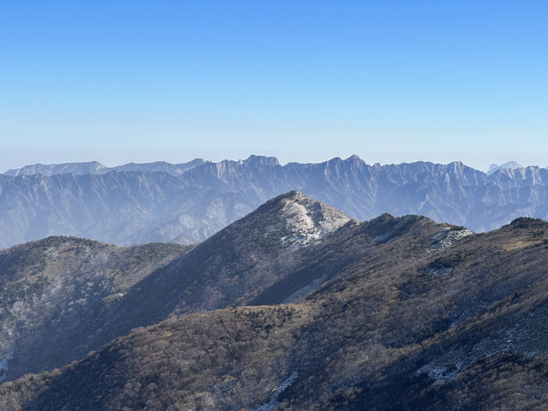 秦岭的高山风光图片下载