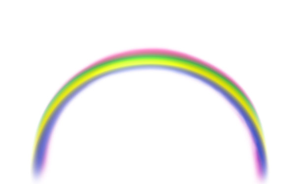 彩虹在白色背景上的孤立镜头图片下载