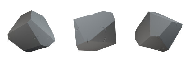 一套石头，灰色岩石，地质，景观，山岩石。三维渲染图片下载