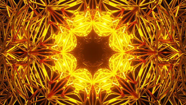 黄金分形几何形状图片下载